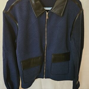 Kate & Mallory Navy and Black Textured Jacket